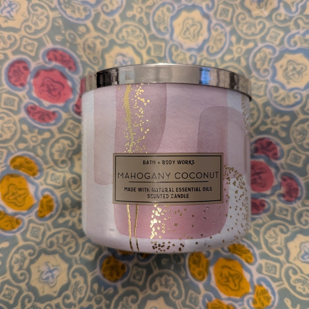 Mahogany Coconut 3-wick candle